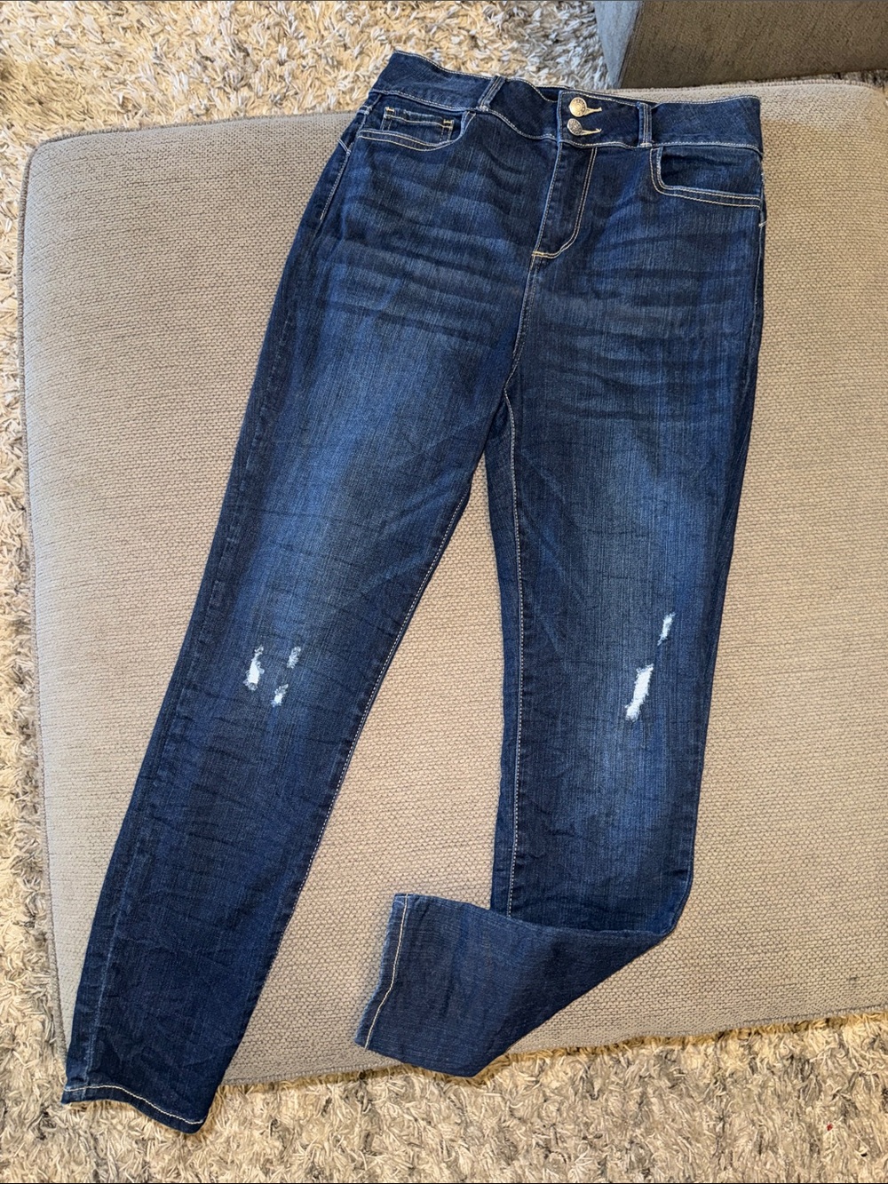 Cello Dark Blue Skinny Distressed Women’s Jeans
